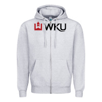 Heather Grey Western Kentucky University Zipper Hoodie - linhVisuals