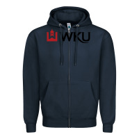 Navy Western Kentucky University Zipper Hoodie - linhVisuals