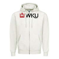 Oatmeal Heather Western Kentucky University Zipper Hoodie - linhVisuals