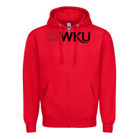 Red Western Kentucky University Zipper Hoodie - linhVisuals