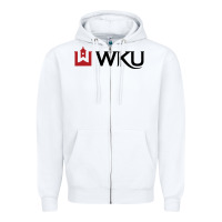 White Western Kentucky University Zipper Hoodie - linhVisuals
