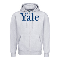 Heather Grey Yale University Zipper Hoodie - linhVisuals