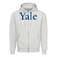 Dove Grey Yale University Zipper Hoodie - linhVisuals