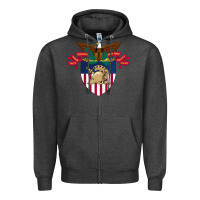 Charcoal Heather United States Military Academy West Point Zipper Hoodie - linhVisuals