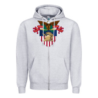 Heather Grey United States Military Academy West Point Zipper Hoodie - linhVisuals