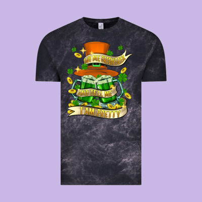 Buy Me Green Beer And Tell Me ı Am Pretty Vintage Tee Designed By Fadigitalartstudio
