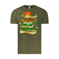 Vintage Olive buy me green beer and tell me ı am pretty Vintage Tee - FaDigitalArtStudio