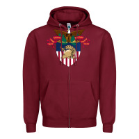 Burgundy United States Military Academy West Point Zipper Hoodie - linhVisuals