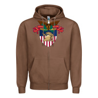 Chestnut United States Military Academy West Point Zipper Hoodie - linhVisuals