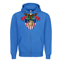 True Royal United States Military Academy West Point Zipper Hoodie - linhVisuals