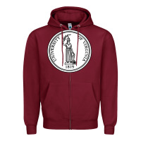 Burgundy University of Virginia Zipper Hoodie - linhVisuals