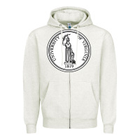 Oatmeal Heather University of Virginia Zipper Hoodie - linhVisuals