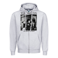 Heather Grey the smiths   friends Zipper Hoodie - linhVisuals