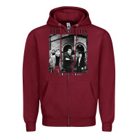 Burgundy the smiths   friends Zipper Hoodie - linhVisuals