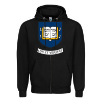 Black Yale University Zipper Hoodie - linhVisuals
