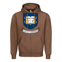 Chestnut Yale University Zipper Hoodie - linhVisuals