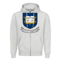 Dove Grey Yale University Zipper Hoodie - linhVisuals