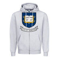 Heather Grey Yale University Zipper Hoodie - linhVisuals
