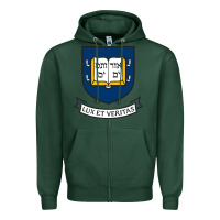 Sports Green Yale University Zipper Hoodie - linhVisuals