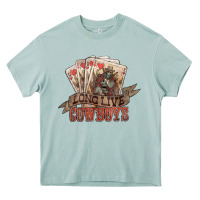 Arona Long live cowboys cards Heavy Core Tee - HowdyJamesFarm