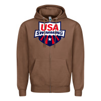 Chestnut swimming team Zipper Hoodie - linhVisuals