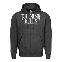 Charcoal Heather ice nine kills Zipper Hoodie - linhVisuals