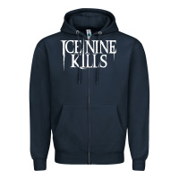 Navy ice nine kills Zipper Hoodie - linhVisuals