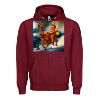 Burgundy stone temple pilot stp 3 Zipper Hoodie - linhVisuals
