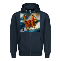 Navy stone temple pilot stp 3 Zipper Hoodie - linhVisuals