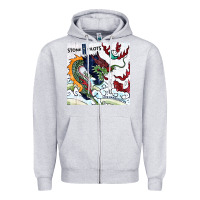 Heather Grey stone temple pilot stp 2 Zipper Hoodie - linhVisuals