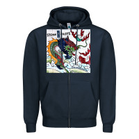 Navy stone temple pilot stp 2 Zipper Hoodie - linhVisuals