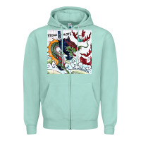Seafoam stone temple pilot stp 2 Zipper Hoodie - linhVisuals