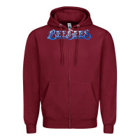 Burgundy bee gees legend Zipper Hoodie - linhVisuals