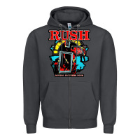 Smoke RUSH MUSIC Zipper Hoodie - linhVisuals