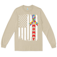 Mushroom lil autism mom Long Sleeve Tee - CowhideDigitalArt