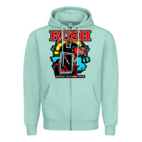 Seafoam RUSH MUSIC Zipper Hoodie - linhVisuals