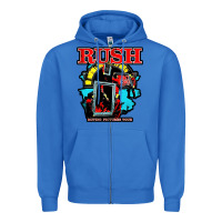 True Royal RUSH MUSIC Zipper Hoodie - linhVisuals