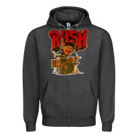 Charcoal Heather rush neil 10 Zipper Hoodie - linhVisuals