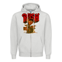 Dove Grey rush neil 10 Zipper Hoodie - linhVisuals