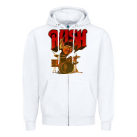White rush neil 10 Zipper Hoodie - linhVisuals
