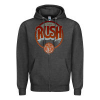 Charcoal Heather RUSH TOUR Zipper Hoodie - linhVisuals