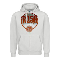 Dove Grey RUSH TOUR Zipper Hoodie - linhVisuals