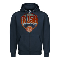 Navy RUSH TOUR Zipper Hoodie - linhVisuals