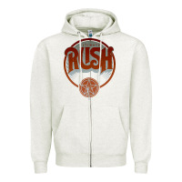 Oatmeal Heather RUSH TOUR Zipper Hoodie - linhVisuals