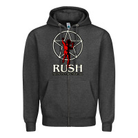 Charcoal Heather rush TOUR 1981 Zipper Hoodie - linhVisuals
