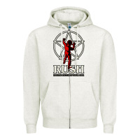 Oatmeal Heather rush TOUR 1981 Zipper Hoodie - linhVisuals
