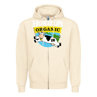 Sandshell horizon organic milk Zipper Hoodie - linhVisuals