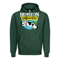 Sports Green horizon organic milk Zipper Hoodie - linhVisuals