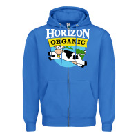 True Royal horizon organic milk Zipper Hoodie - linhVisuals