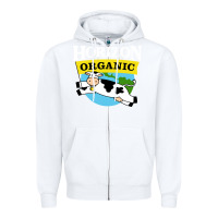 White horizon organic milk Zipper Hoodie - linhVisuals